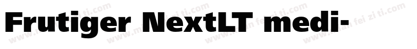 Frutiger NextLT medi字体转换